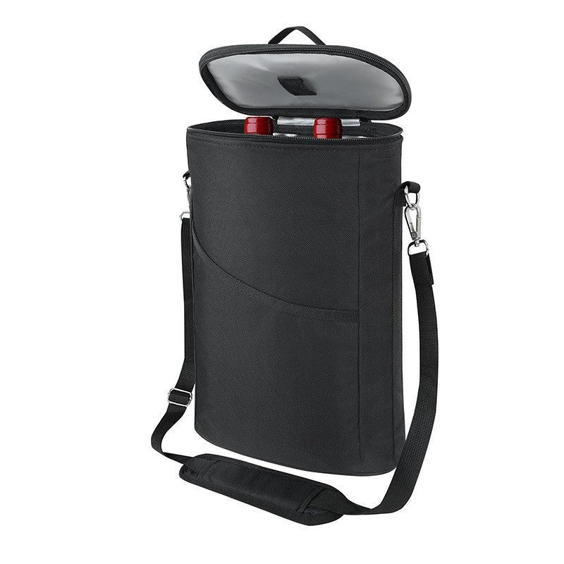 Bottle Carrier Insulated Water-Resistant Adjustable Shoulder Strap