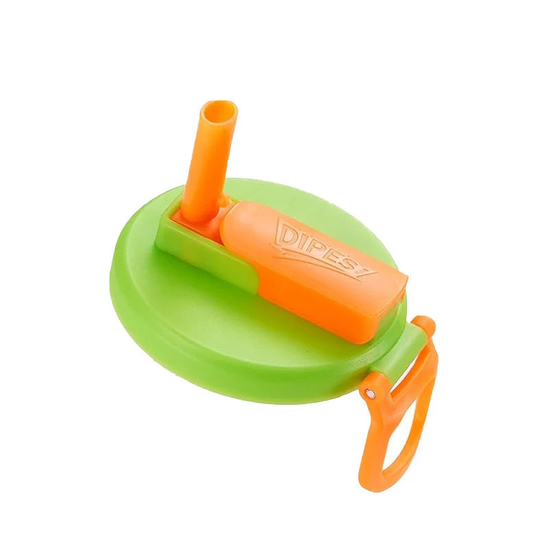 Bottle Lid Flip Straw Leak-Resistant & Universal Fit