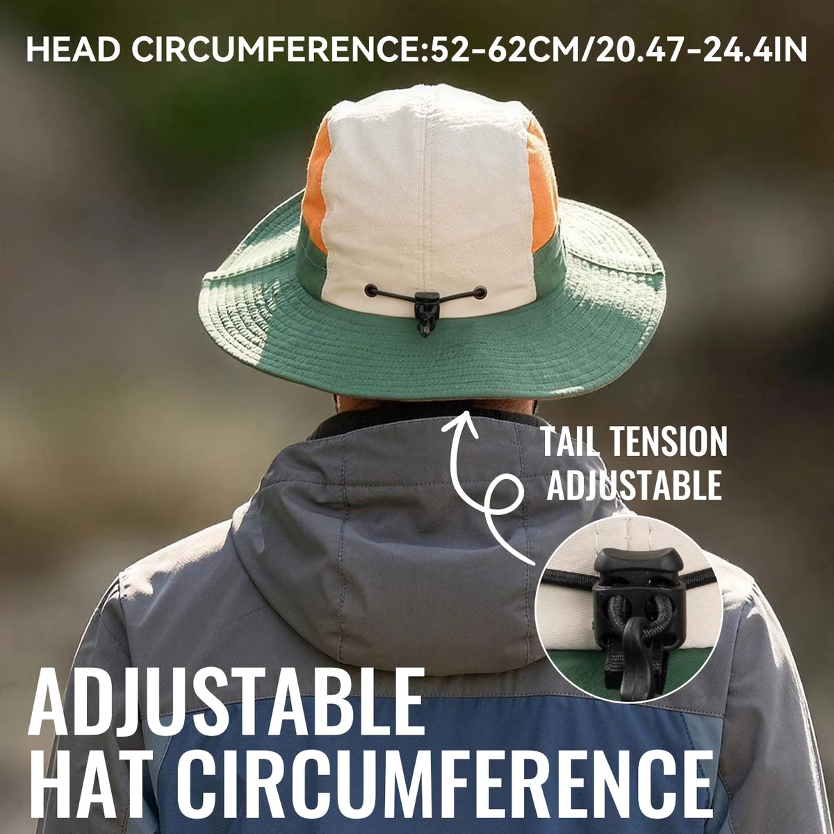 Bucket Hat Wide Brim UPF 50 Foldable