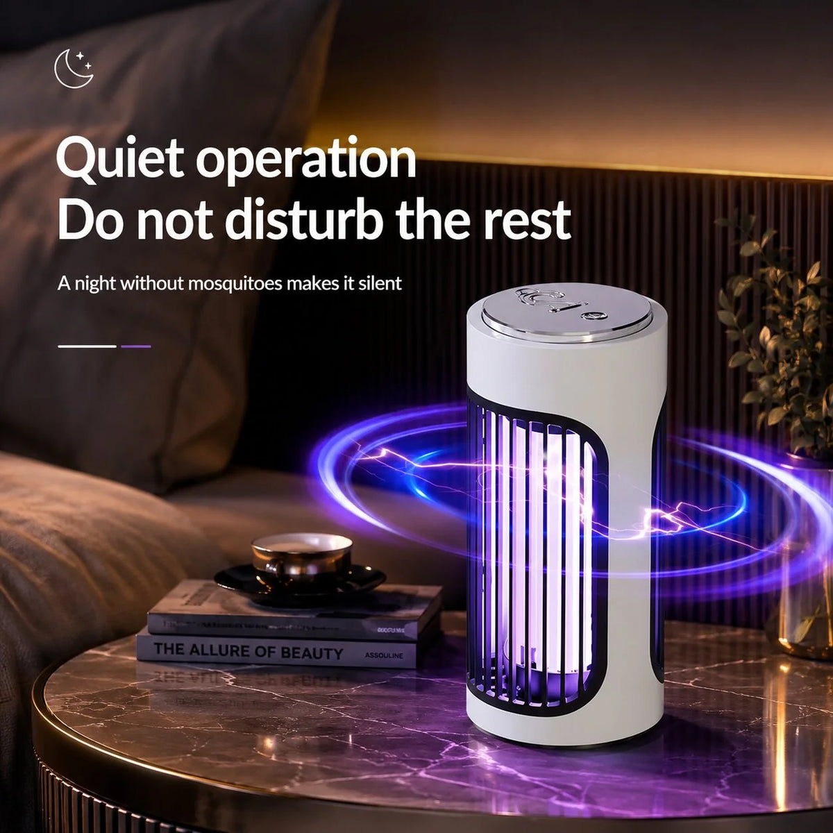 Bug Zapper Lamp Portable Rechargeable 360 Degree UV