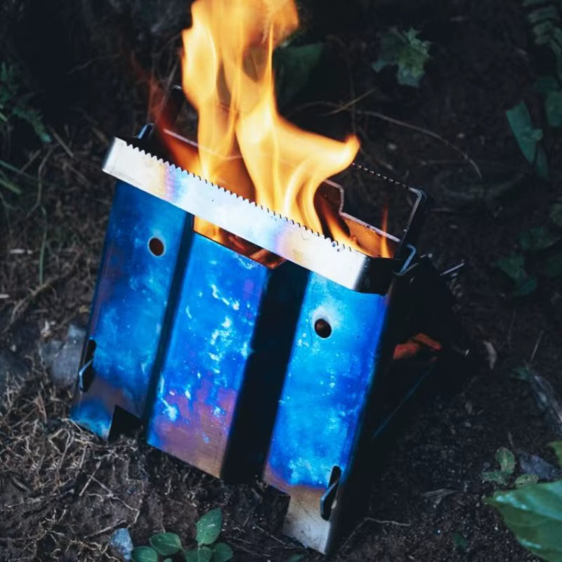Camp Stove Titanium Foldable Lightweight