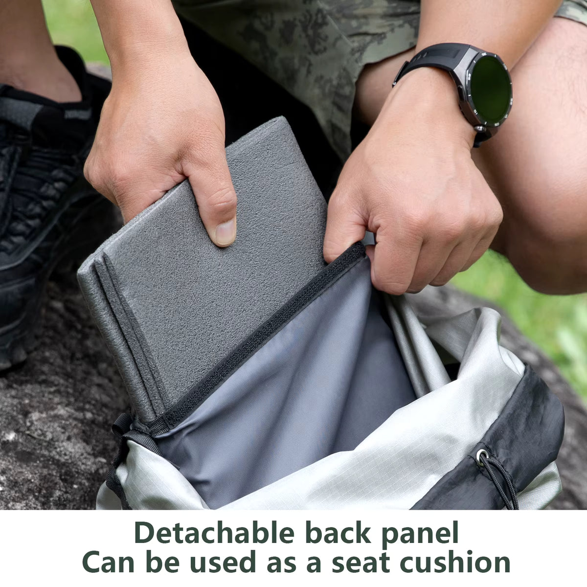 Camping Backpack Expandable 25L + 10L Ultralight & Water-Resistant