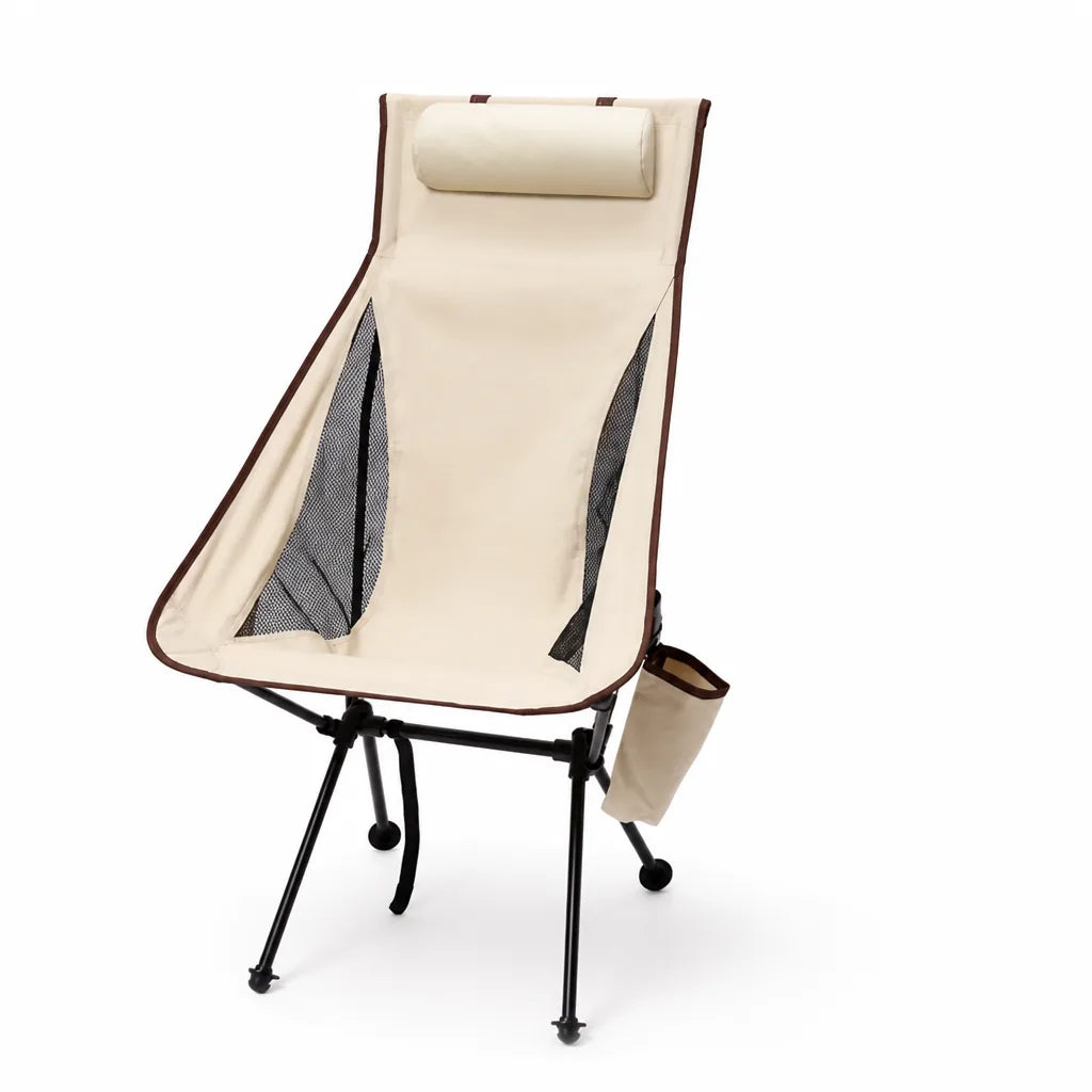 Camping Chair Lightweight Aluminum Foldable Headrest