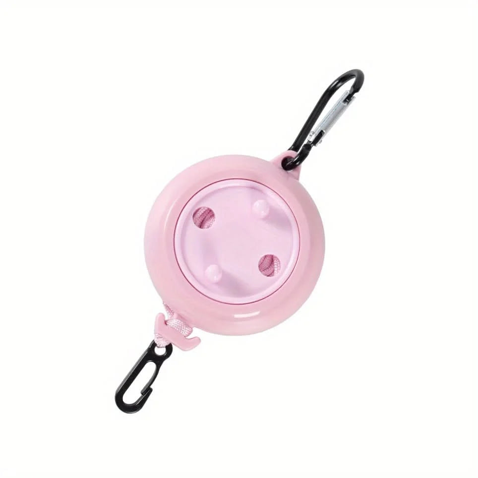 Camping Clothesline Adjustable Elastic Rope & Reinforced Clips