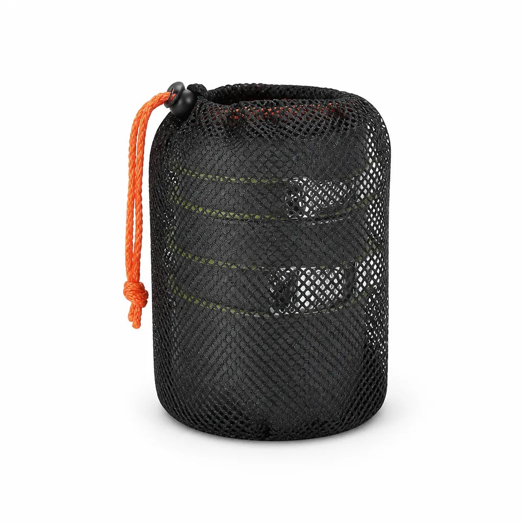 Camping Cookware Set Foldable Aluminum Pot & Carry Bag