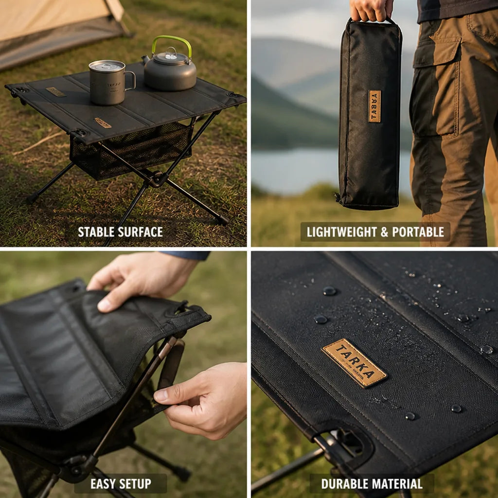 Camping Folding Table 600D Oxford Top & Aluminum Frame
