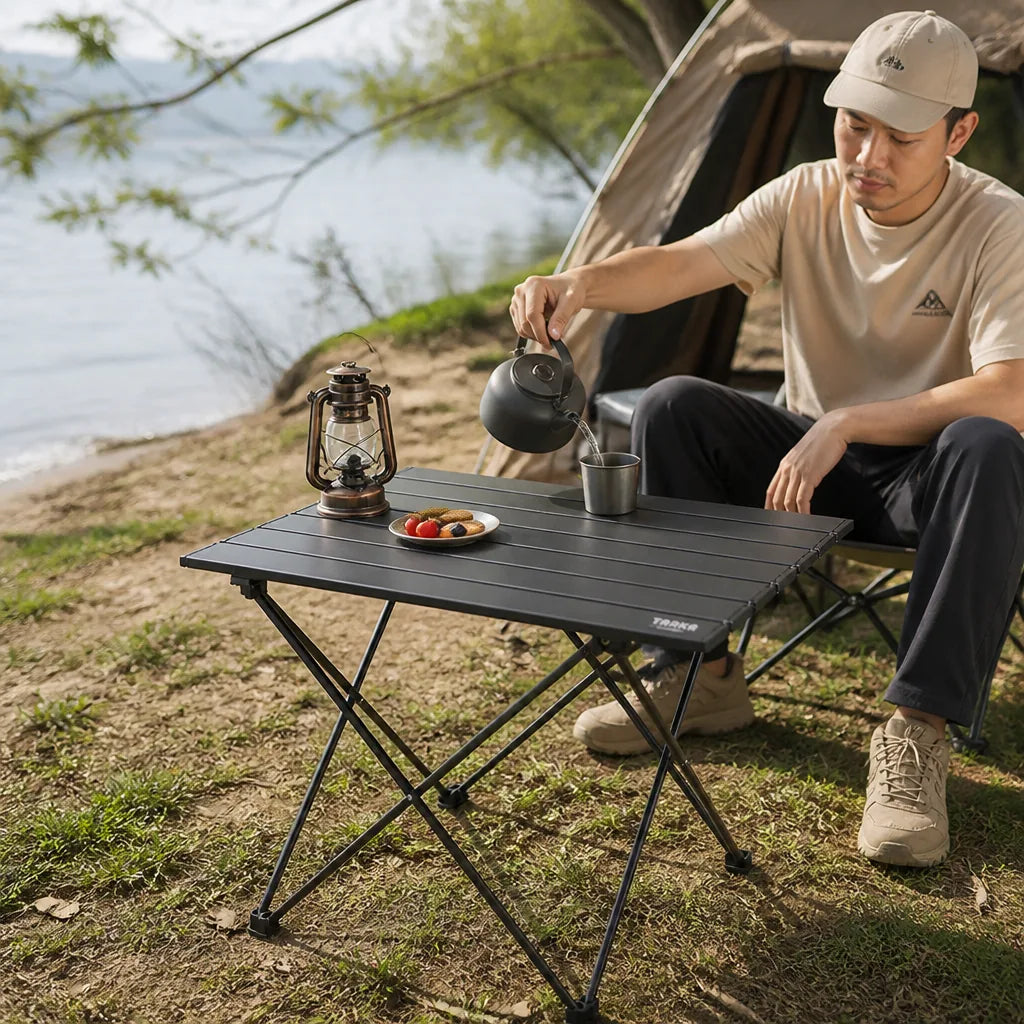 Camping Folding Table Ultralight Aluminum & Link Folding Design