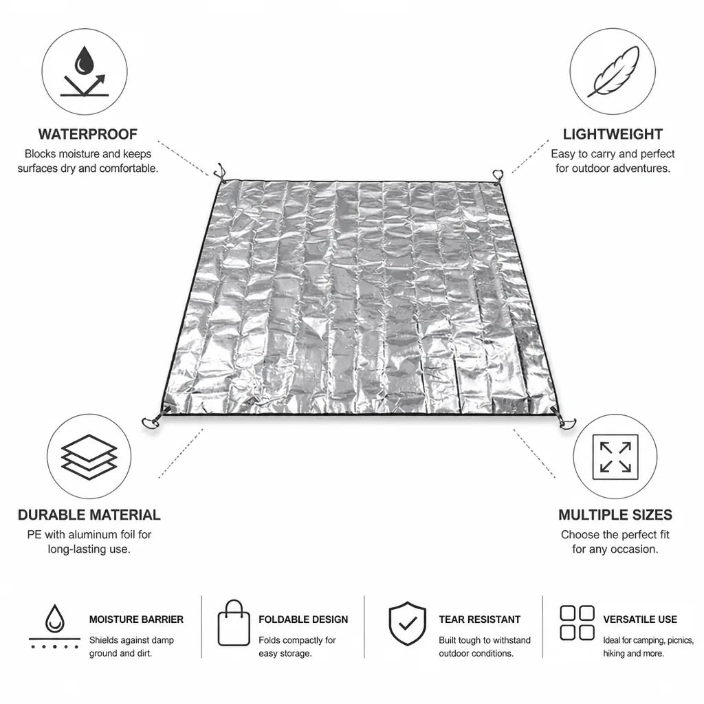 Camping Groundsheet Waterproof Foldable & Lightweight