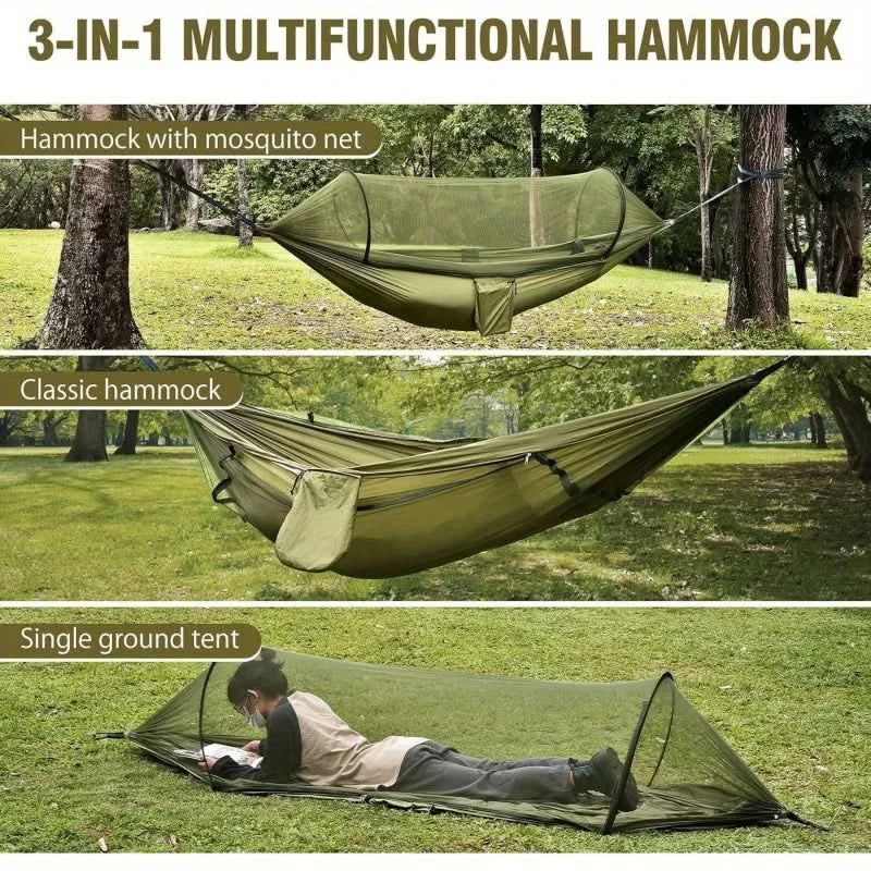 Camping Hammock Ultralight Integrated Mosquito Net 660 Lb Capacity