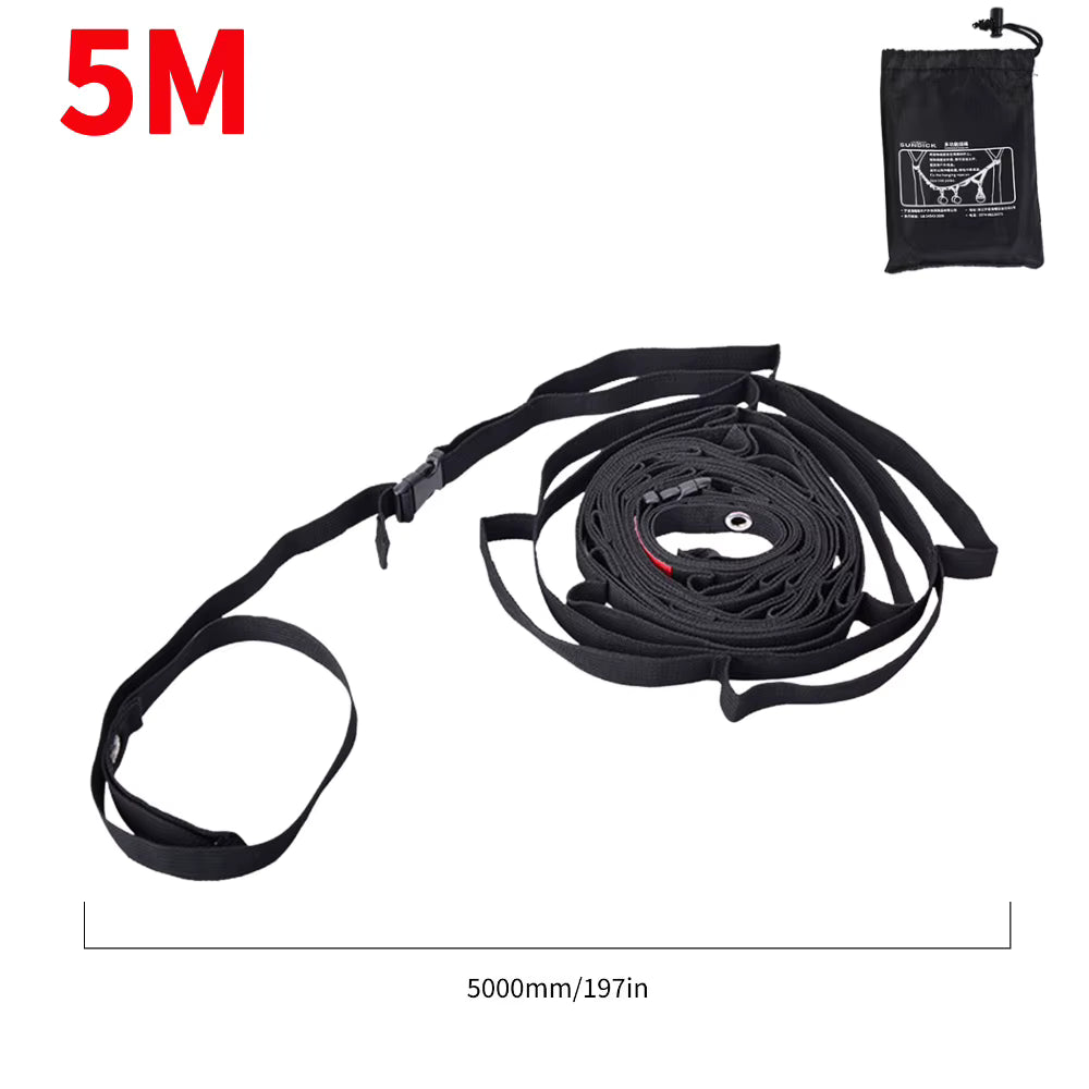 Camping Hanging Strap Adjustable 1.8m To 5m Woven Windproof