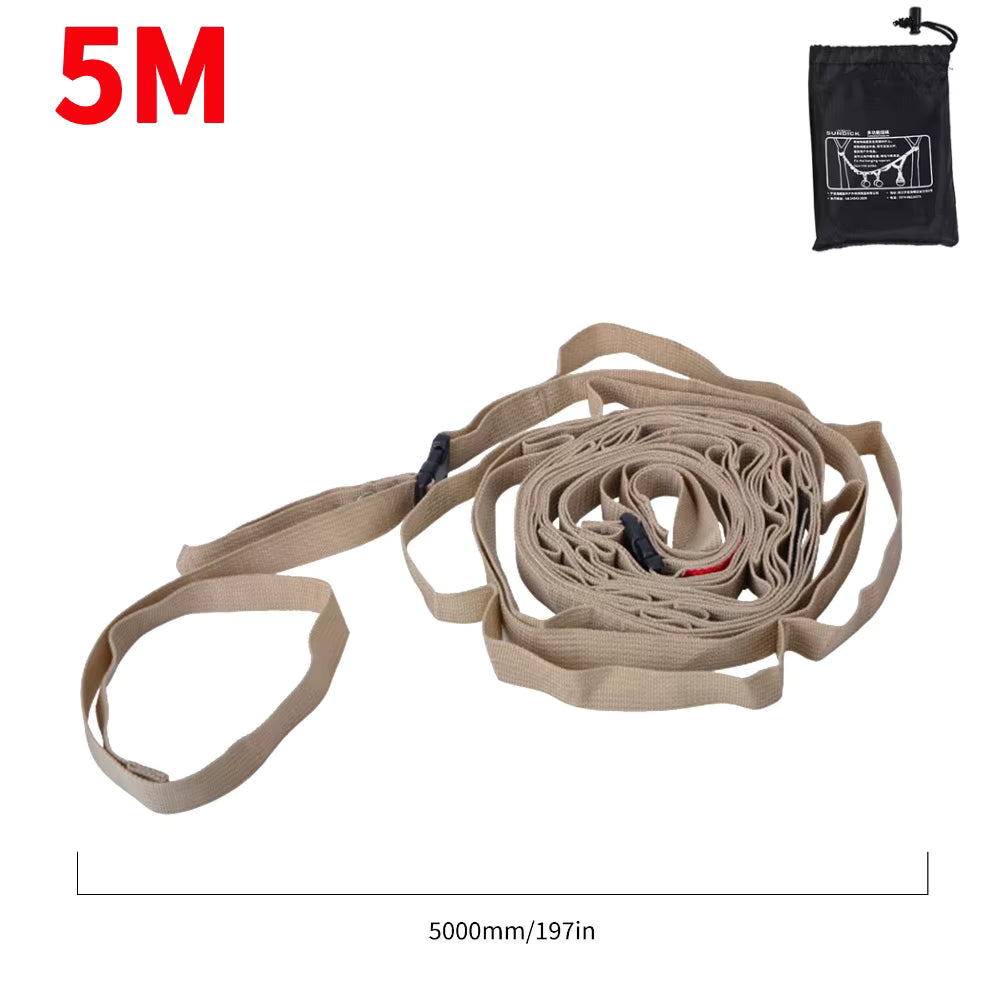 Camping Hanging Strap Adjustable 1.8m To 5m Woven Windproof