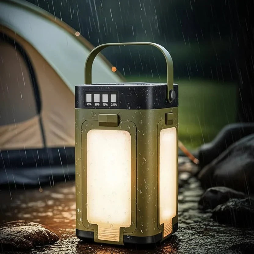 Camping Lantern Solar LED Foldable Power Bank