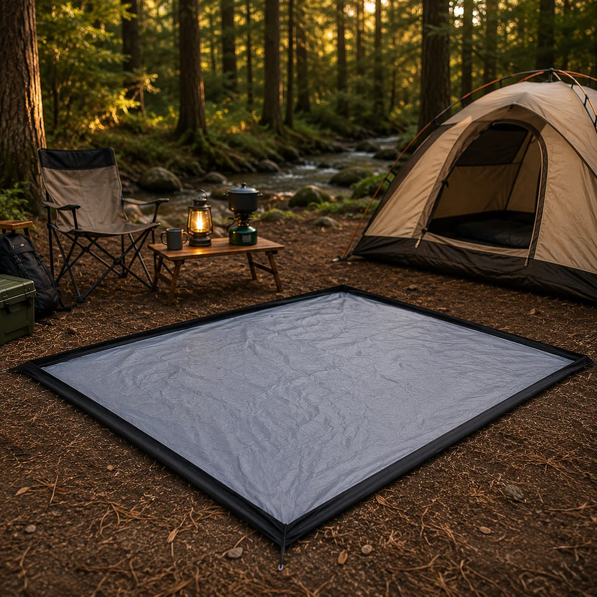 Camping Mat Foldable Waterproof Oxford Fabric With Carry Bag