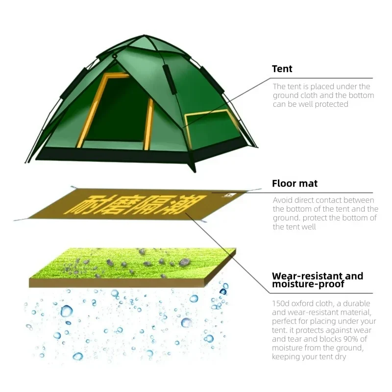 Camping Mat Waterproof Anti-Puncture 210D Oxford