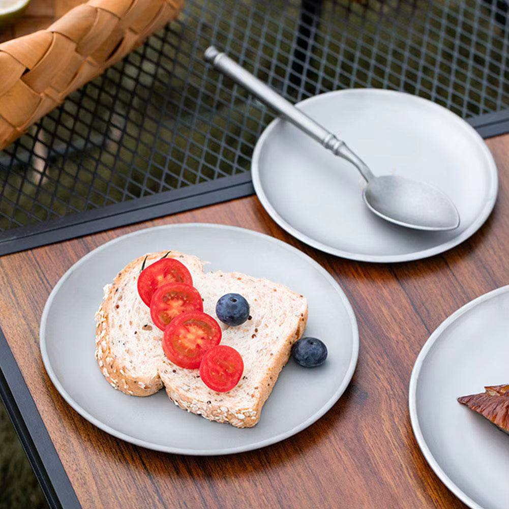 Camping Plate Titanium Alloy Ultra-Light Antibacterial