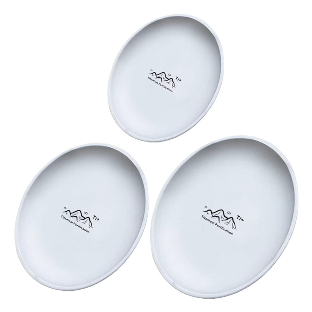 Camping Plate Titanium Alloy Ultralight Antibacterial