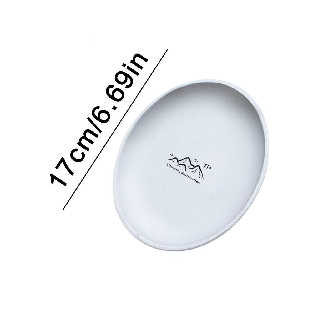 Camping Plate Titanium Lightweight & Antibacterial