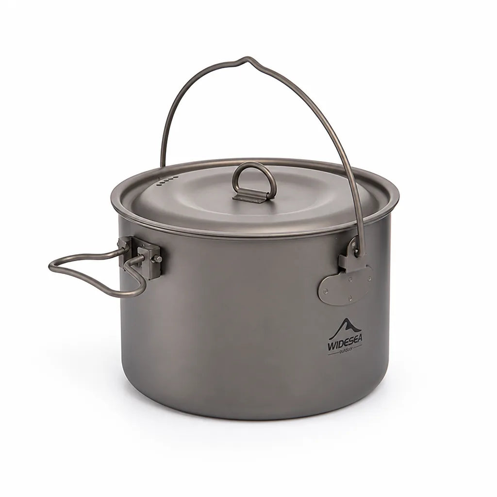 Camping Pot Titanium Lightweight 1.3L & 2.9L
