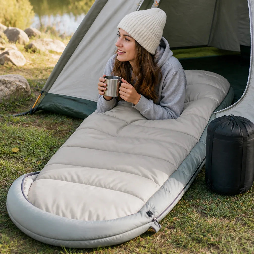 Camping Sleeping Bag Water-Repellent Lightweight & Compressible