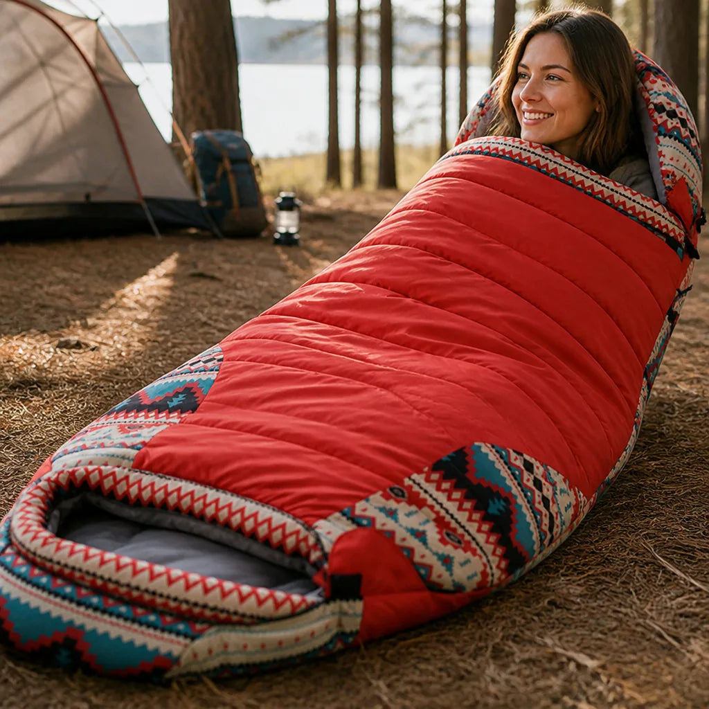 Camping Sleeping Bag Water-Repellent Lightweight & Packable