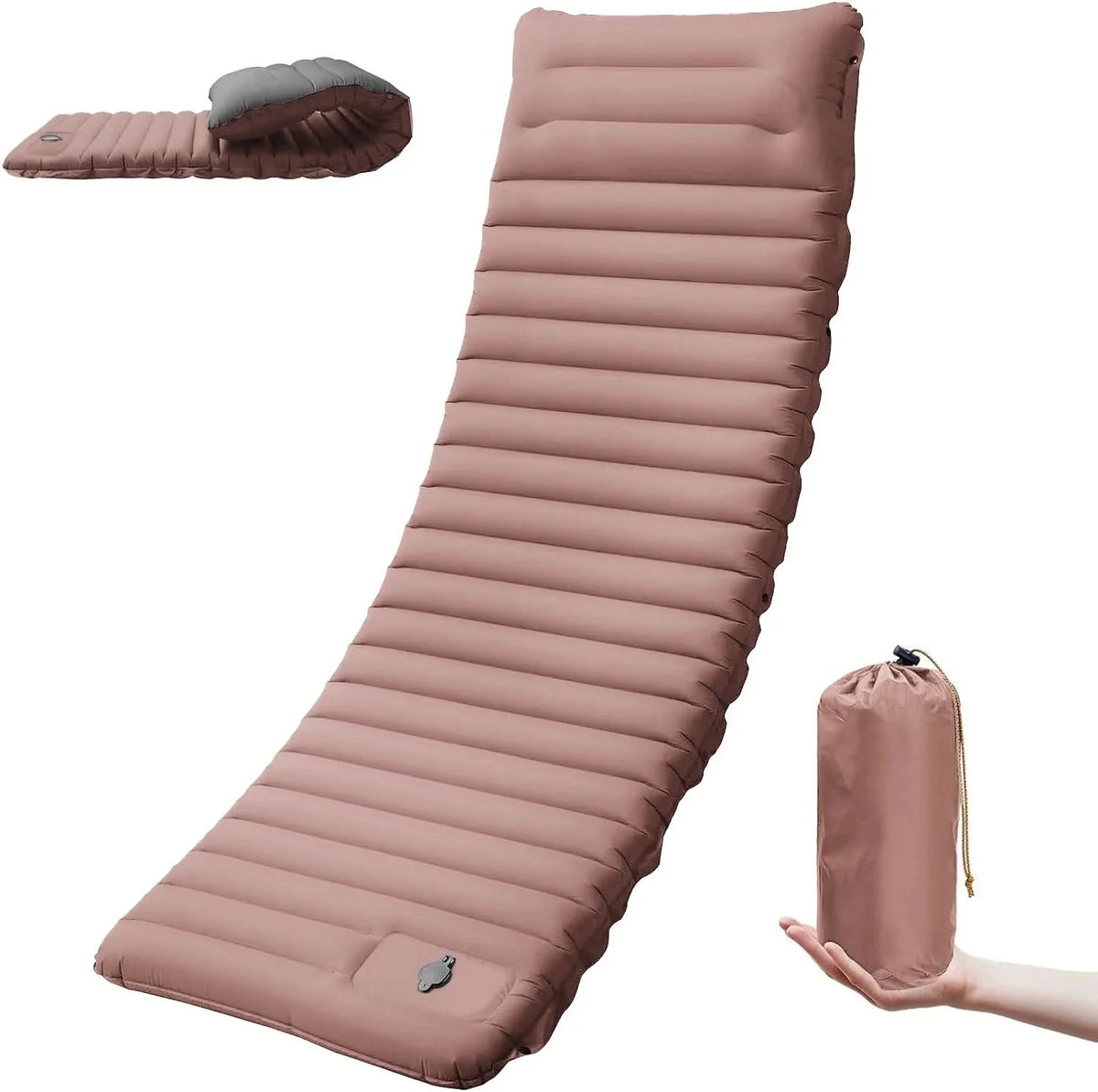 Camping Sleeping Pad Self-Inflating 4-Inch TPU Nylon