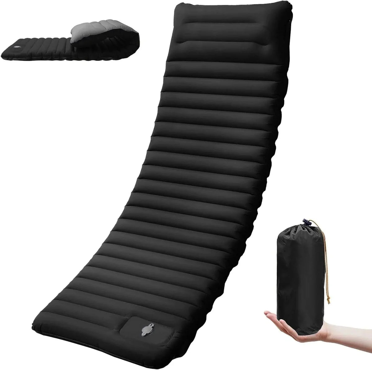Camping Sleeping Pad Self-Inflating 4-Inch TPU Nylon