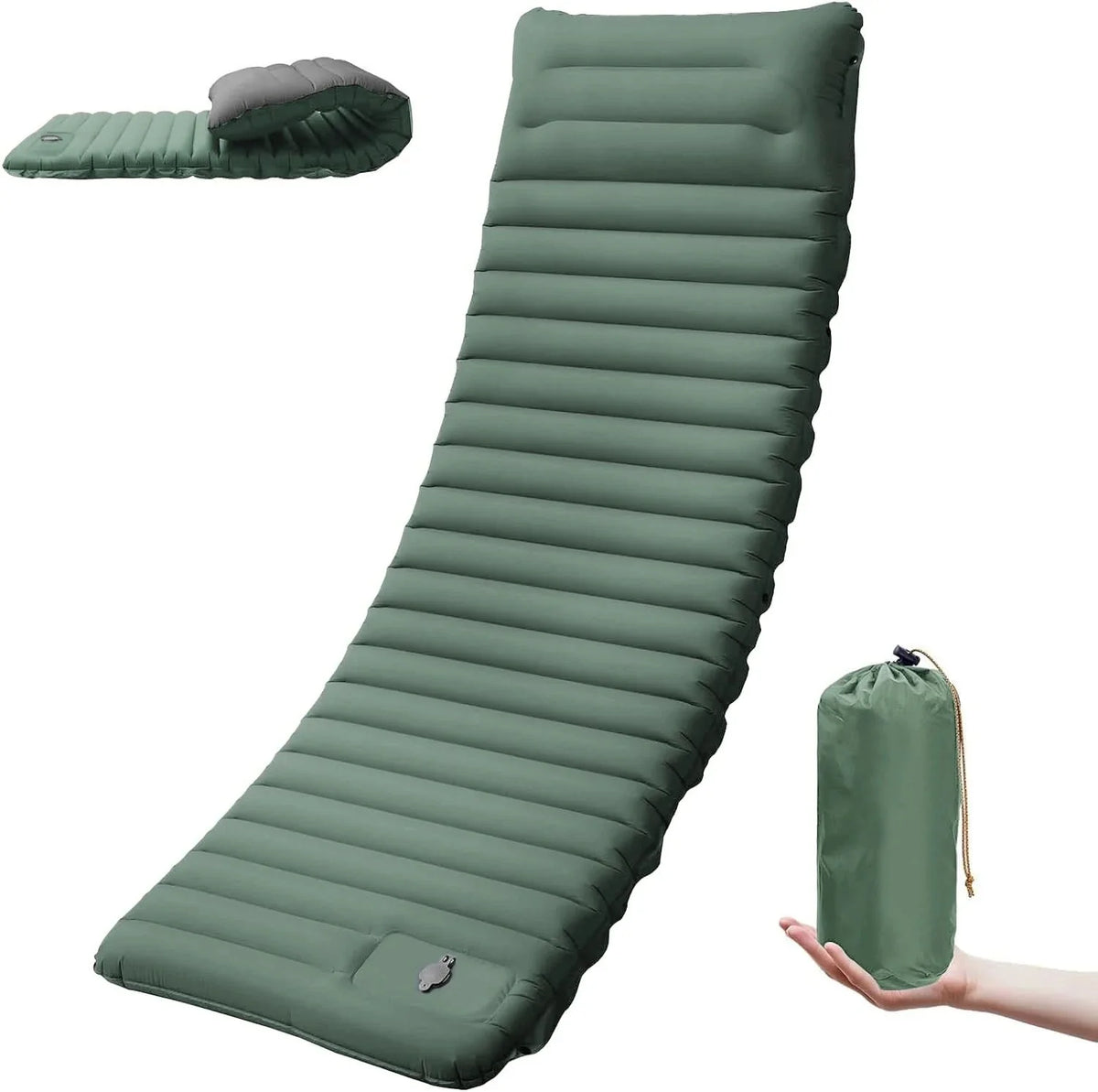 Camping Sleeping Pad Self-Inflating 4-Inch TPU Nylon