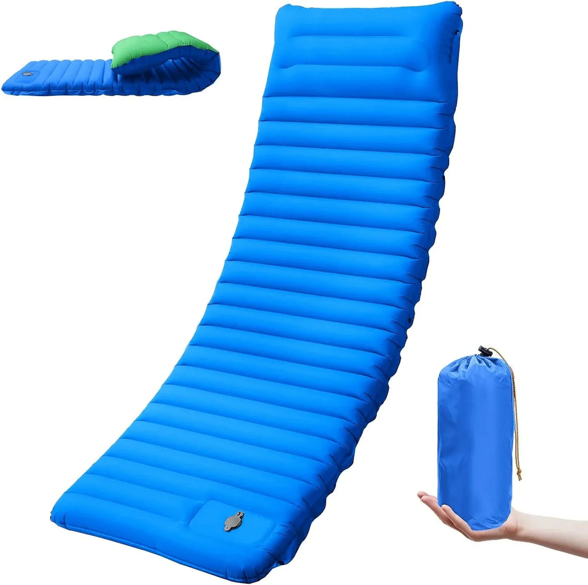 Camping Sleeping Pad Self-Inflating 4-Inch TPU Nylon