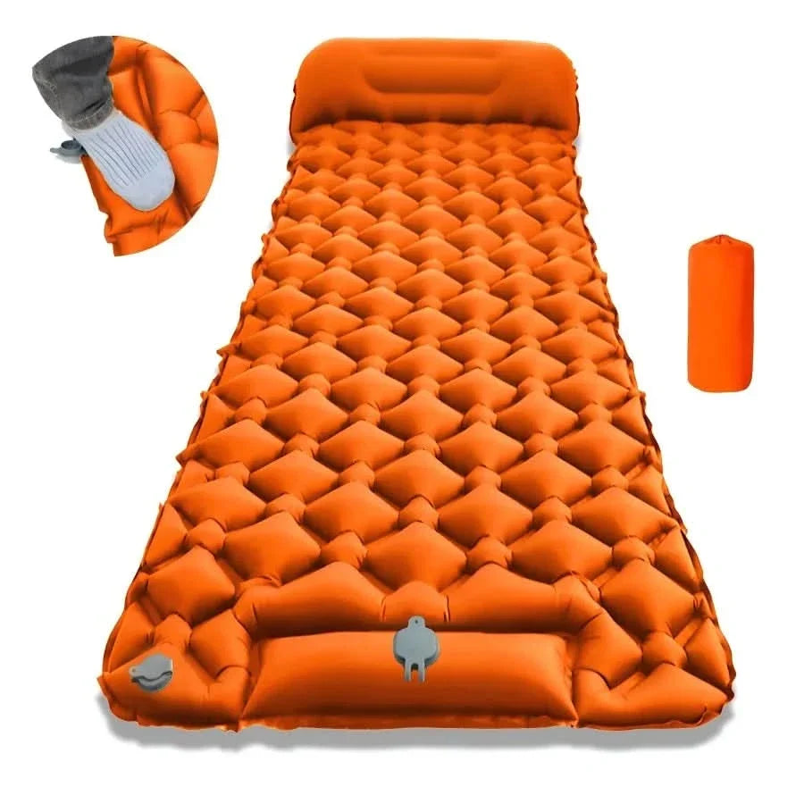 Camping Sleeping Pad Ultralight TPU Built-In Pump
