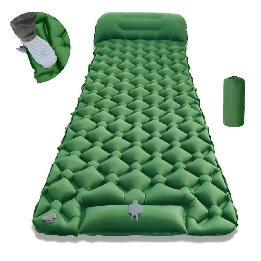 Camping Sleeping Pad Ultralight TPU Built-In Pump