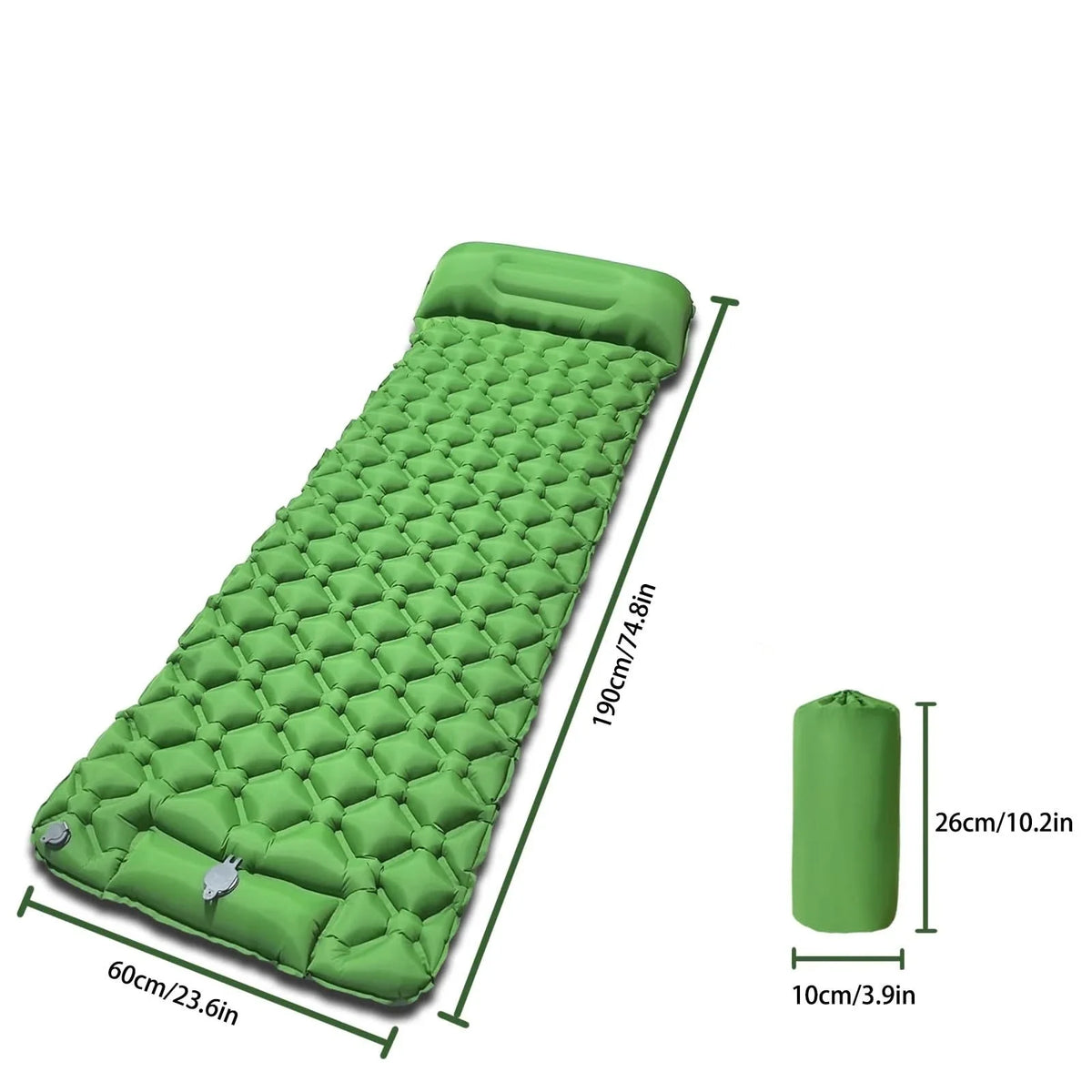 Camping Sleeping Pad Ultralight TPU Built-In Pump