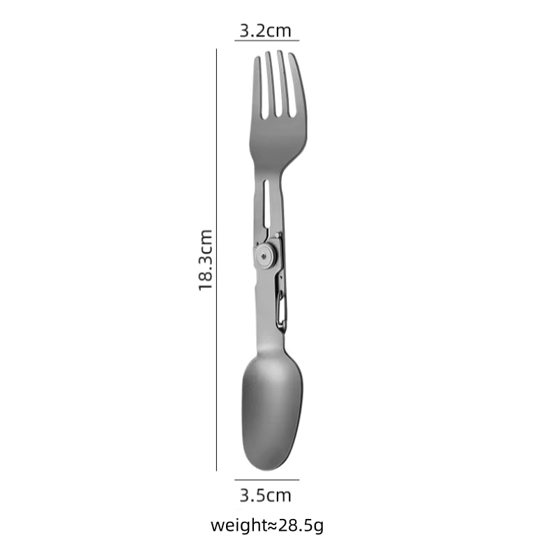 Camping Spork Foldable Titanium Lightweight