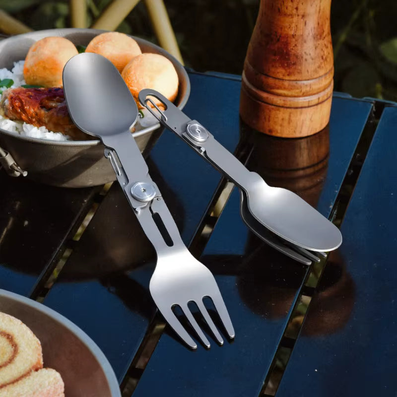 Camping Spork Foldable Titanium Lightweight