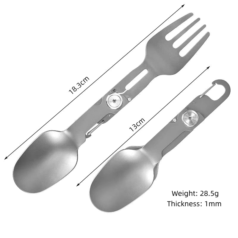 Camping Spork Foldable Titanium Lightweight