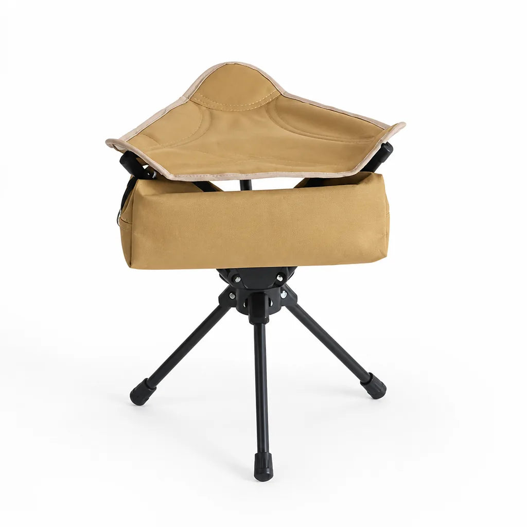 Camping Stool 360° Rotating Foldable With Carry Bag