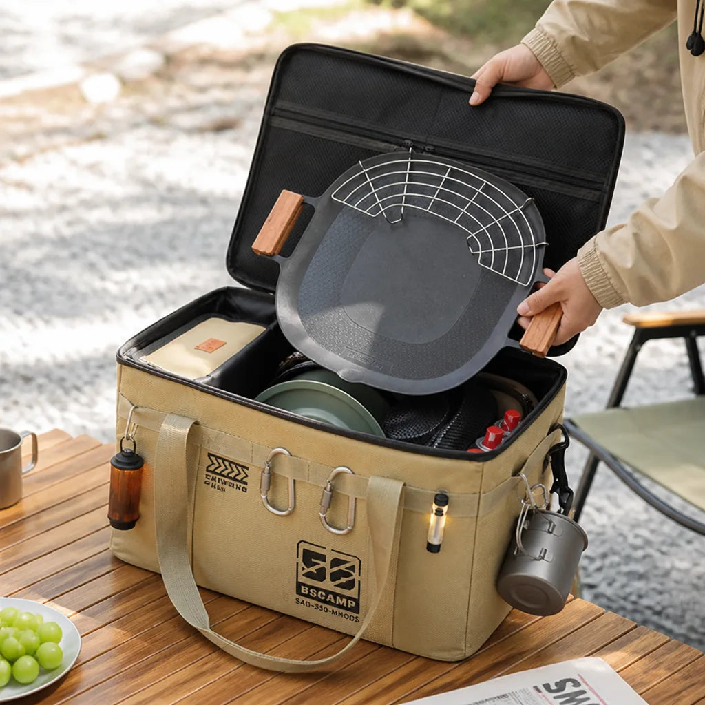 Camping Storage Bag Insulated & Waterproof Foldable Large Capacity