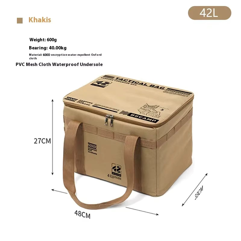Camping Storage Bag Insulated & Waterproof Foldable Large Capacity