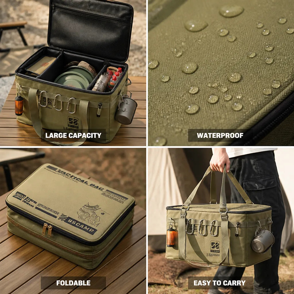 Camping Storage Bag Insulated & Waterproof Tactical Foldable