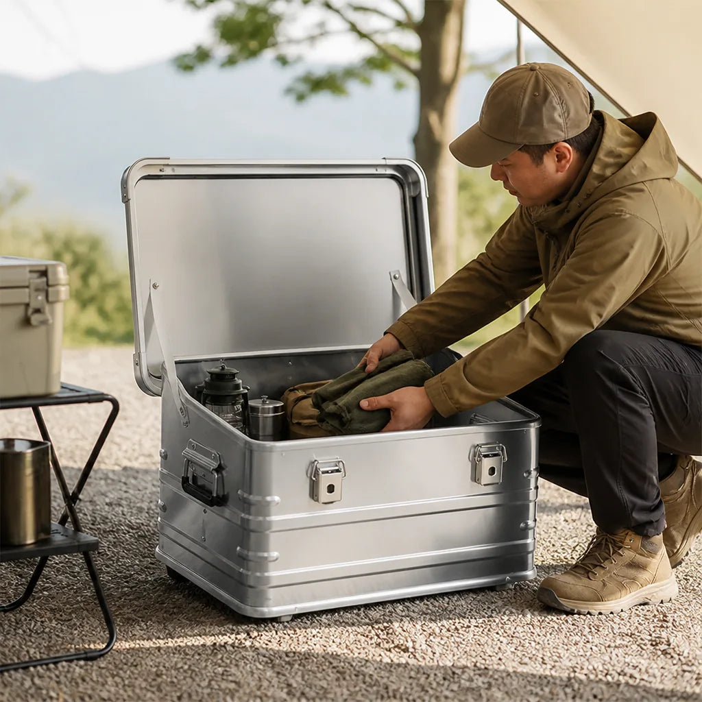 Camping Storage Box Aluminum Alloy 80L