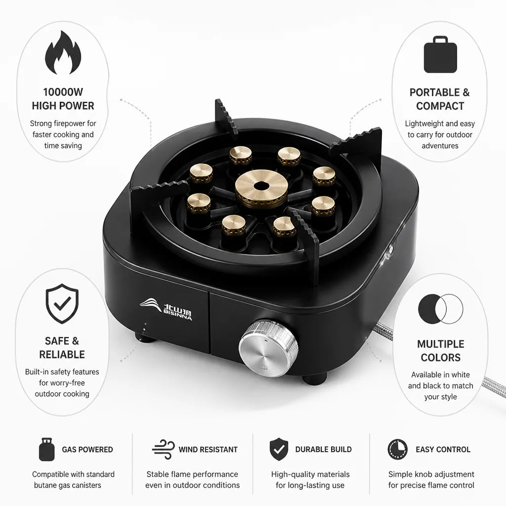 Camping Stove 10000W Portable Foldable