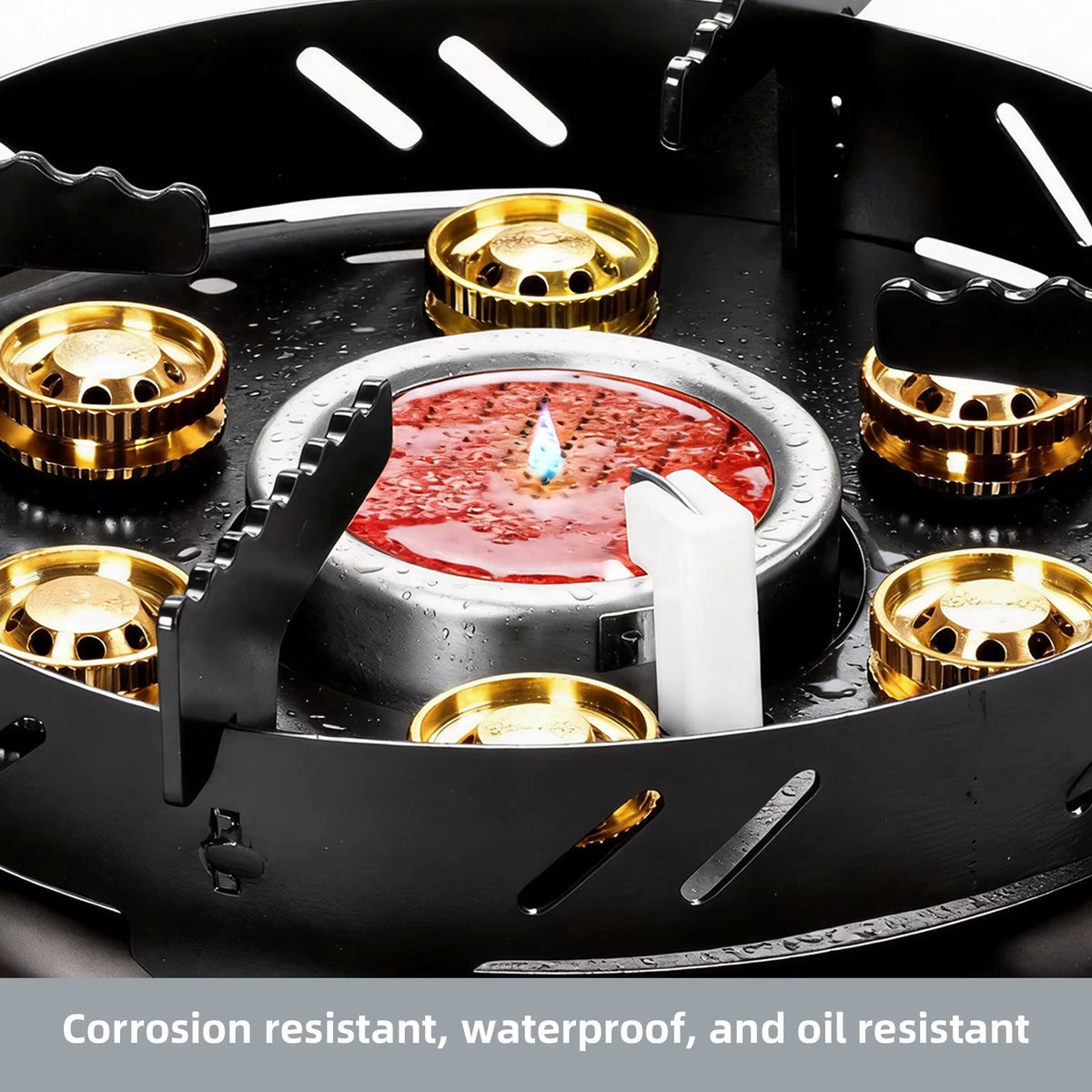 Camping Stove 12800W Windproof Split Burner With Adapter
