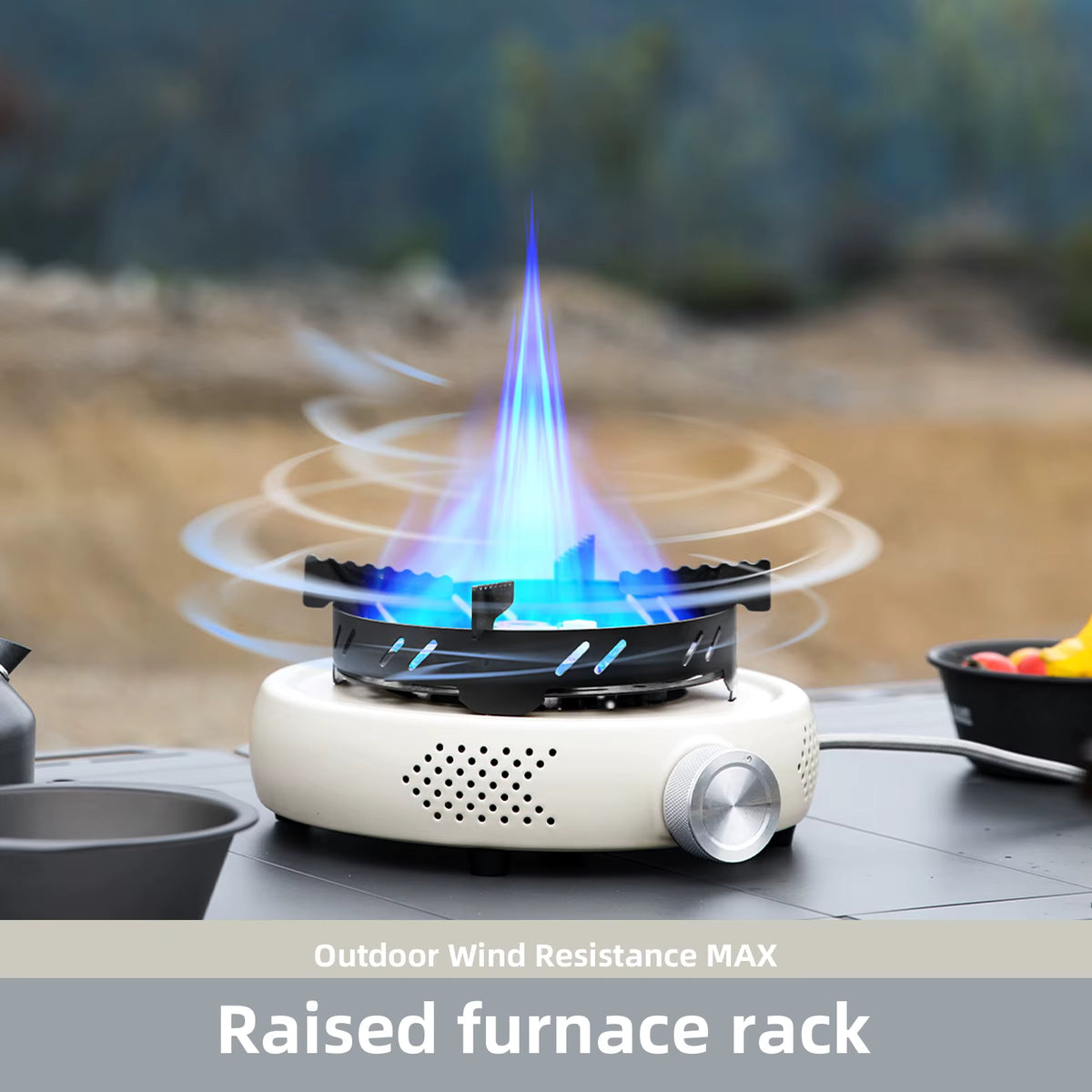 Camping Stove 12800W Windproof Split Burner With Adapter