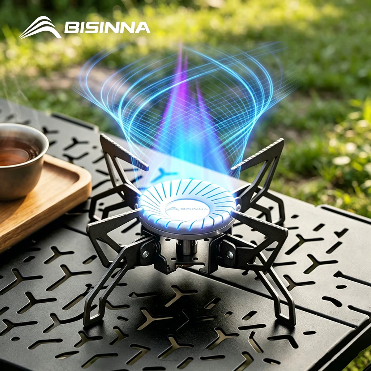 Camping Stove 4000W Swirl Flame Remote Canister