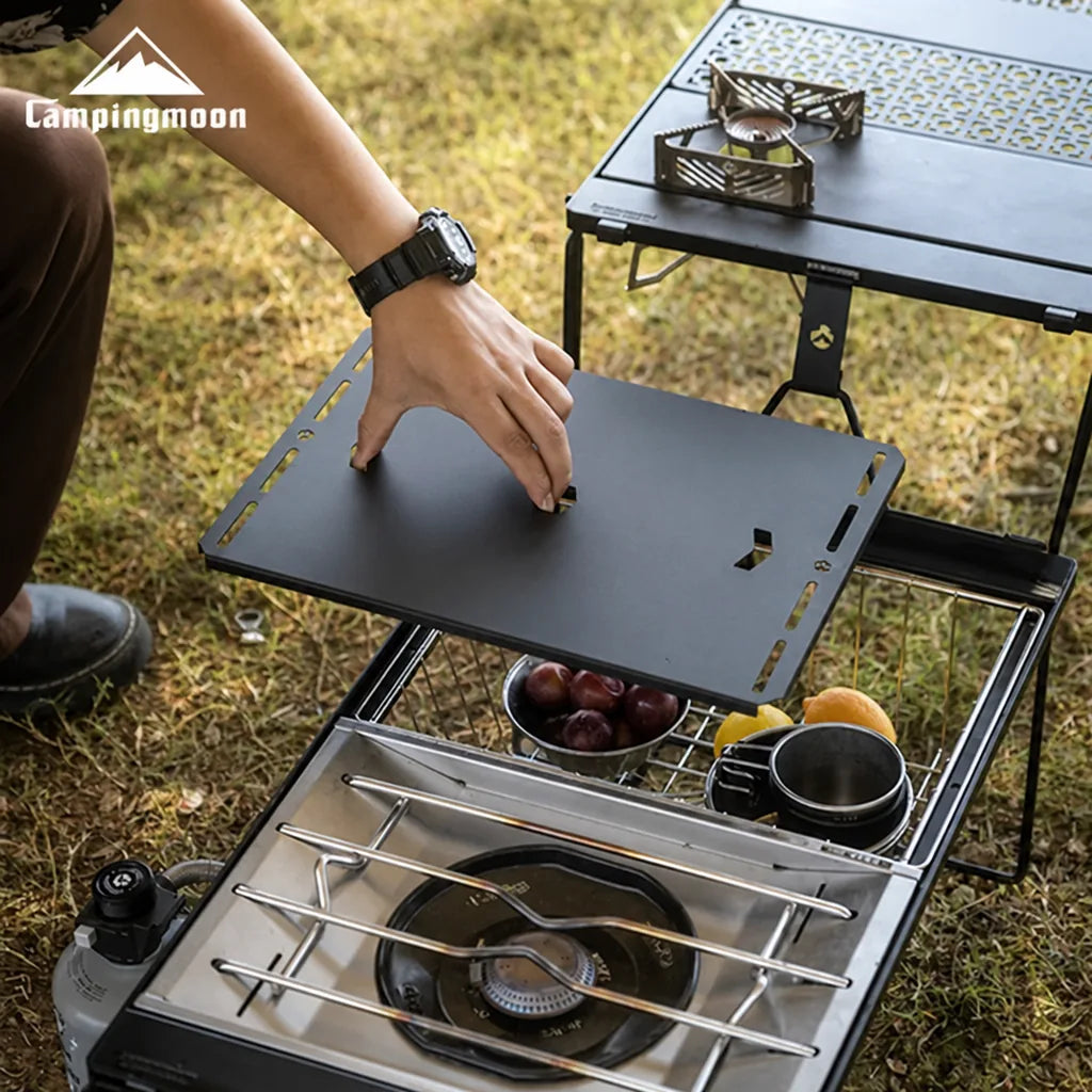 Camping Stove Cover Plate Stainless Steel Lightweight Compact
