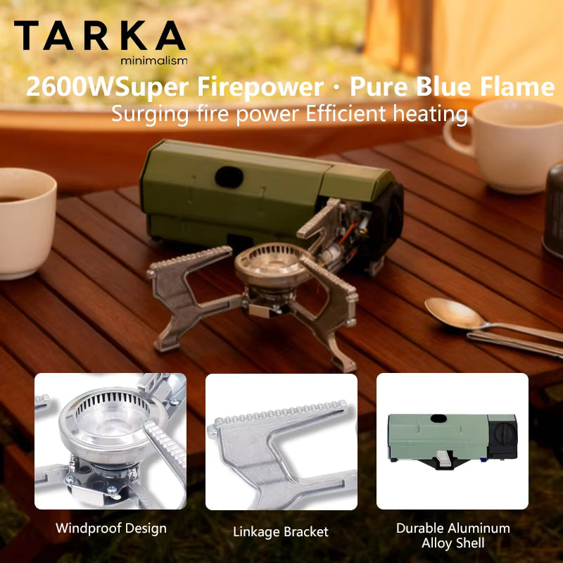Camping Stove Foldable Stainless Steel 2600W