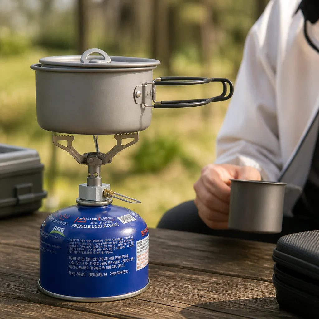 Camping Stove Titanium Foldable Lightweight 25g
