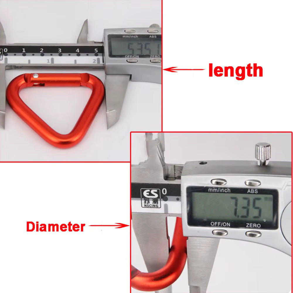 Carabiner Keychain Aluminum Alloy Lightweight 5.4 cm
