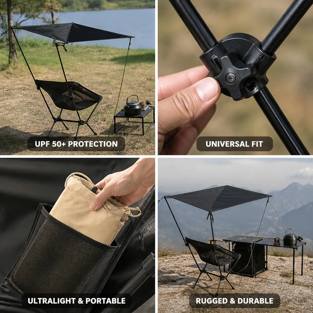 Chair Sunshade UPF 50+ Ultralight Universal Fit