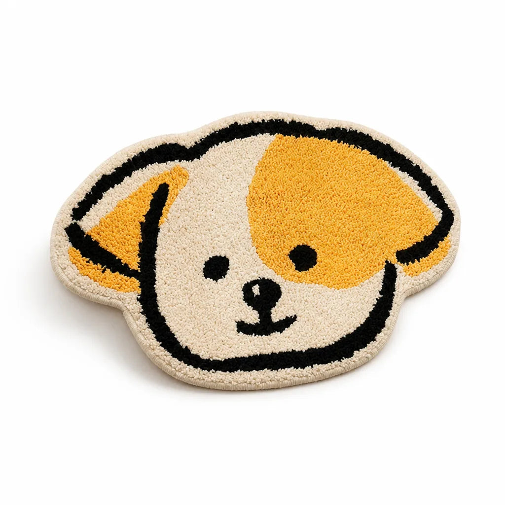 Children's Rug Cheese Shape Tufted Microfiber Non-Slip Backing