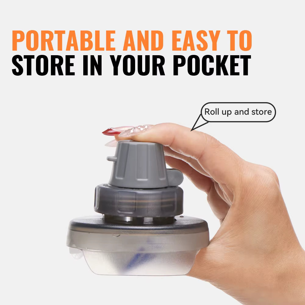 Collapsible Water Bottle Ultralight Built-In Filter & Leakproof Cap